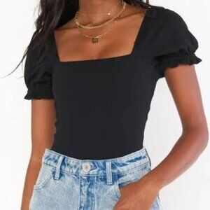 Show Me Your Mumu black body suit with cap sleeves- Never worn